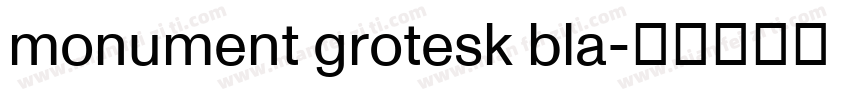 monument grotesk bla字体转换